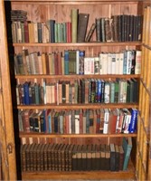 Lot #3586 - Entire contents of two door bookcase