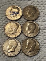 6     1970s half dollars