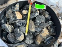 Buckets of Palisade Green Obsidian AKA Burns Green