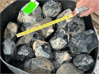 Buckets of Palisade Green Obsidian AKA Burns Green