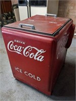 21' x 26" Coca-Cola 2 Lidded Ice Chest