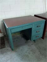 Wood L Shaped and Small Wood Desks