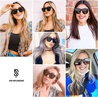 UV400 Polarized Sunglasses with Subulate Rivets