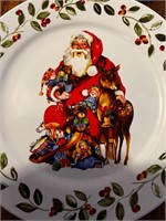 Royal Norfolk plates Christmas decor
