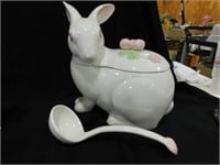 Bunny Urn with Ladle