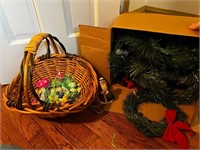 Basket & Christmas decor