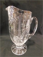Large Heavy Glass Pitcher