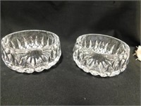 2 Vintage Crystal Bowls