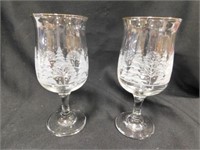 10 Christmas Tree Water Glasses