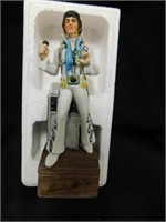 Porcelain Elvis Decanter Music Box