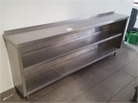 3 shelf stainless plate rail 84 x 12"