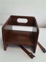 wooden booster seat