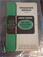 66A Tractor Plow Operator's Manual John Deere.