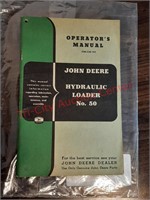 Hydraulic Loader No. 50 operators manual John