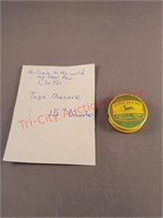 Cloth tape measure He gave to the world the steel
