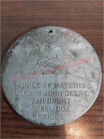 Sample material used in John Deere, Van Brunt and
