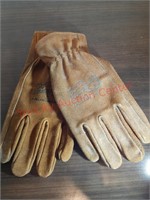 Hay Masters leather gloves John Deere.