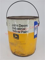 Industrial yellow paint gallon paint can - full