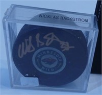 Nicklas Backstrom Signed Hockey Puck