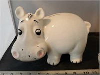 Ceramic hippo bank
