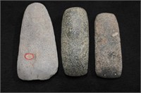 3 Granite Celts Found in Ohio Longest is 4 5/16"