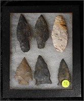 6 Arrowheads Found in Ohio Longest is 2 5/8"