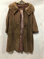 Leather and Fur Coat