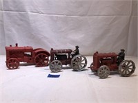 Vintage Cast Iron Farm Tractors