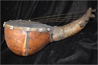 17"  Vintage Handmade 4 String African Harp Lute M