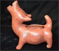 Contemporary Pre-Columbian Dog Pot Stands 6 1/2" T