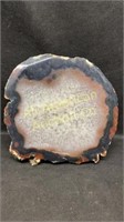 Beautiful polished agate piece, 7" diameter