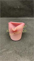 Vintage pink opaque glass toothpick holder