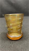 Gold tone opalescent toothpick holder