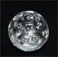 Early 1900's 32 Side Glass Dice used for Fortune T