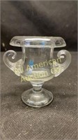 Antique Steuben crystal miniature urn/toothpick