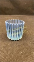 EAPG Beatty Rib blue glass toothpick holder