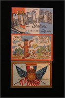 4 War Related Post Cards From WW1 to The Korean Wa