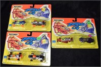 6 1994 MATCHBOX ZERO G Collector Diecast Cars NIB