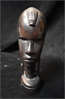 7 1/4" Hand Crafted African Ironwood Bust in Excel