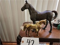 Cast Iron Horse Bank, Metal Bank, Sulky Ornament