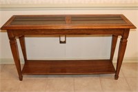 Console/Sofa Table With Glass Top 50" X 14.75" X
