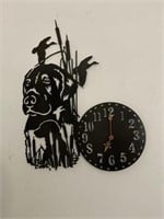 Dog Clock  Locally made metal Art