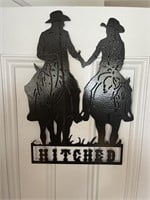 "Hitched" heavy gauge locally made metal art