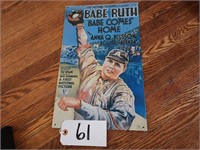 New/Old Stock Babe Ruth Sign