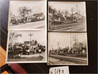 (4) 8 x 10 Archbold, Ohio Train Depot Photos