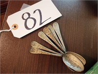 (6) 1893 Columbus World's Fair Souvenir Spoons