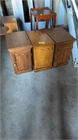 3 side table cabinets 20x13x20
