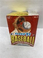 1991 Fleer Baseball Card Set, Sealed