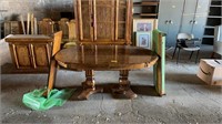 Fruitwood dinning table 
66”x44” includes 2 leafs