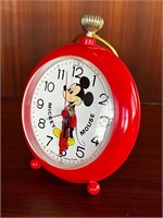Vintage Disney Mickey Mouse Alarm Clock Wind Up